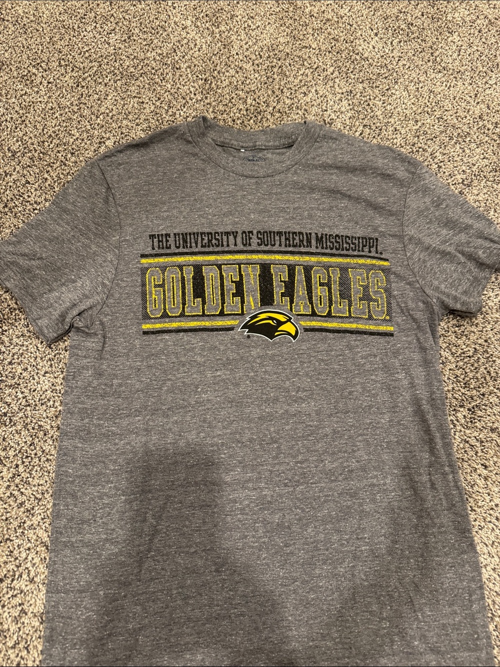 Rivalry Threads Gray Southern Miss Golden Eagles Short Sleeve Tee